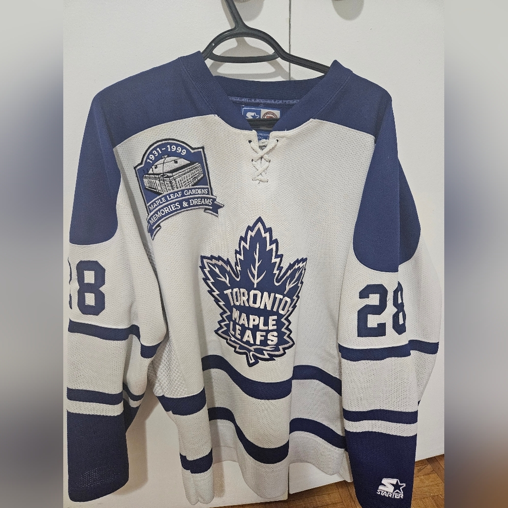 Toronto Maple Leafs NHL Alt 2000s Tie Domi w/patch Hockey Jersey